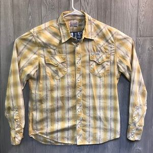 Men’s True Religion Pearl Snap Shirt-3XL